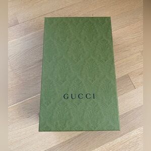 GUCCI Authentic Green Empty Designer Shoe Box New